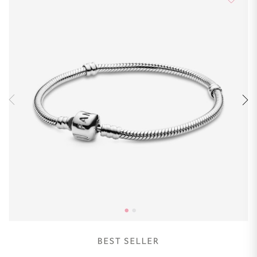 Pandora moments snake chain bracelet 7.5